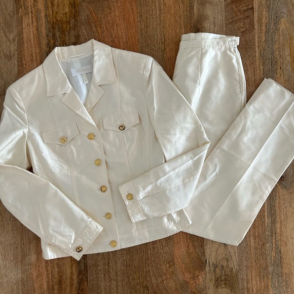 Escada set Jacket and Pants Silk - Picture 3 of 14